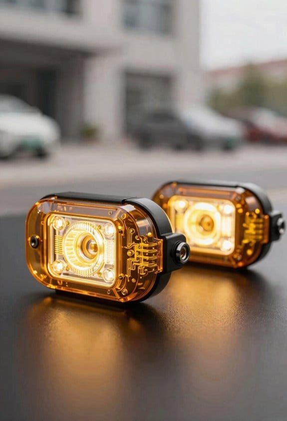 amber led brightness and pattern
