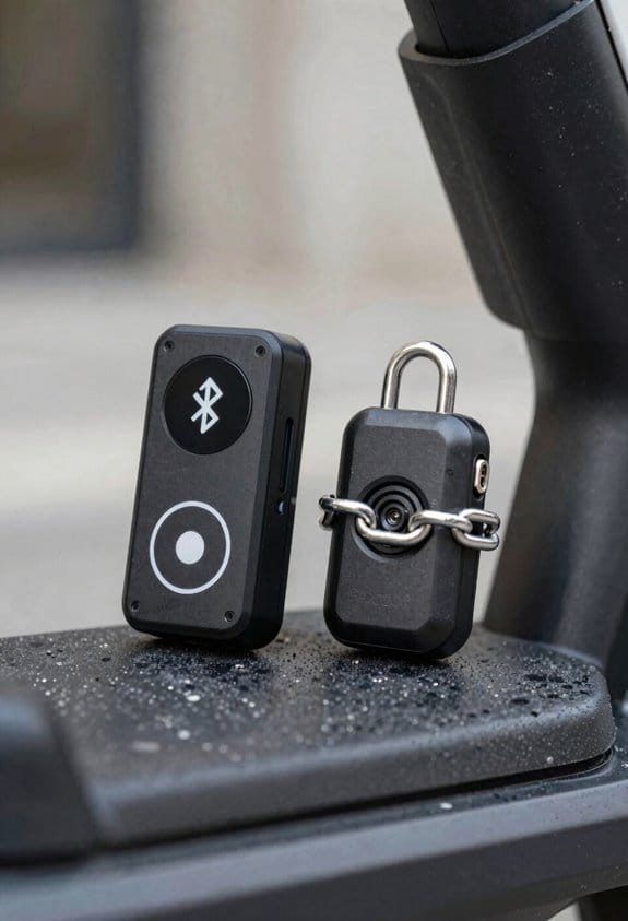 Can Smart Locks Prevent "Part-Stripping" on Parked E-Scooters? 4 bluetooth alarm hidden gps chain