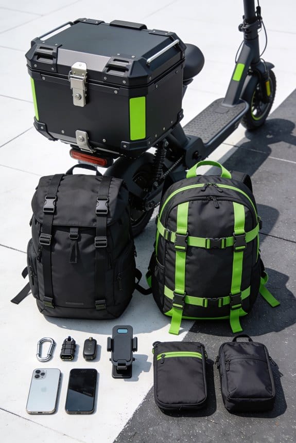 Rear Cargo Boxes vs. Backpacks: How Each Affects Scooter Balance 4 cargo boxes shift balance