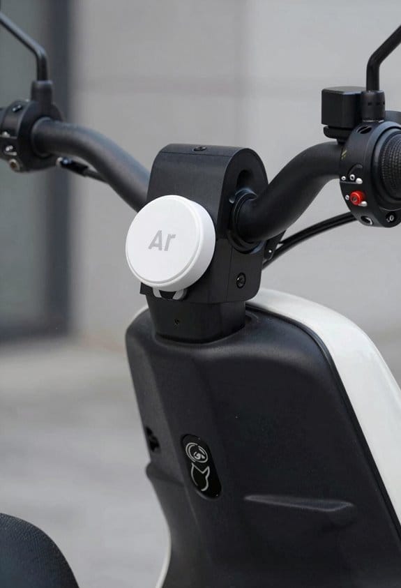 Where to Safely Mount an AirTag or Smart Tracker on Your Scooter Frame 3 clamp kit secures airtag