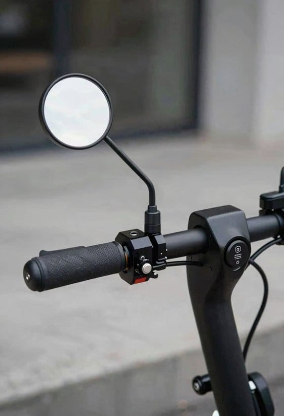 E-Scooter Mirrors: Handlebar Mounts vs. Helmet Mounts Compared 3 clamp on bar end helmet clip