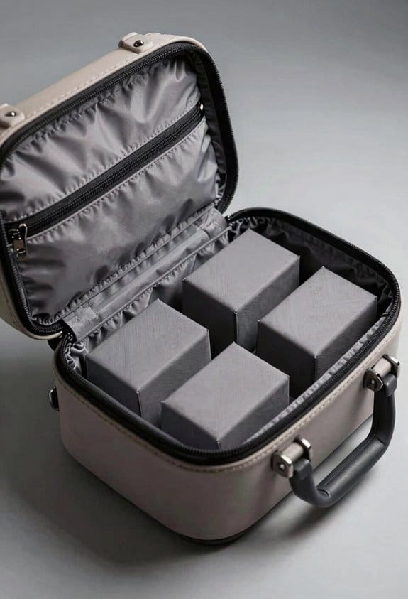 clamshell hard shell packing visibility