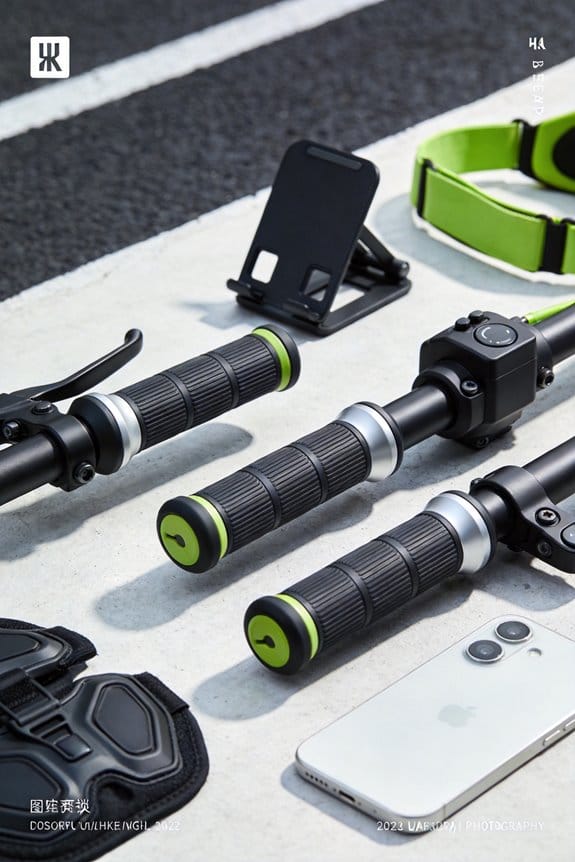 cushioned ergonomic grips reduce fatigue