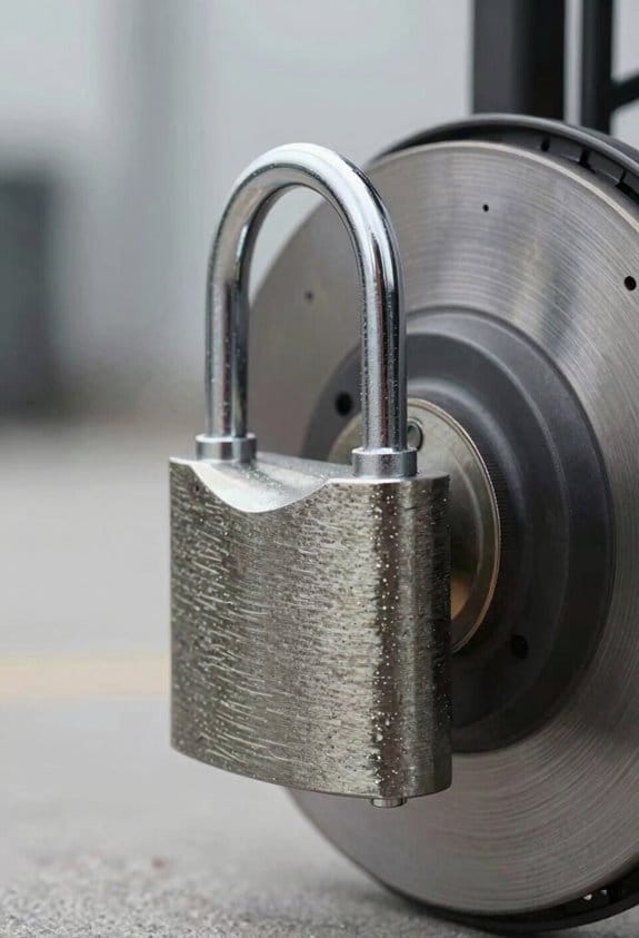 disc brake lock resists attacks