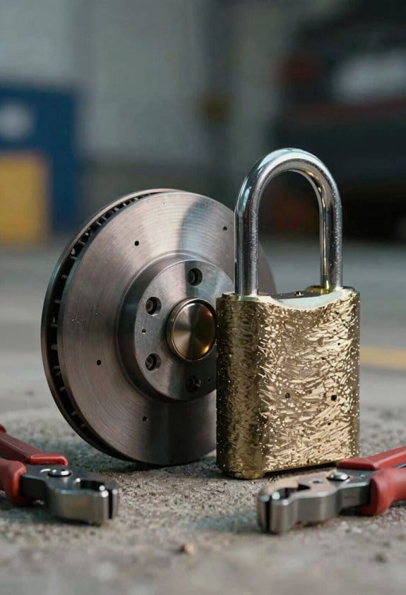 disc lock resists cuts