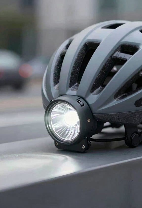 dual visibility helmet light