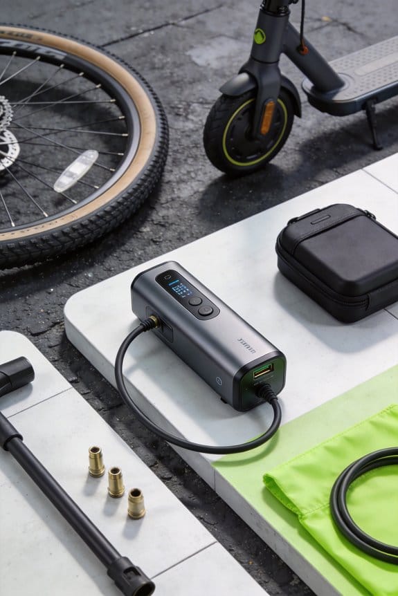 essential portable tire inflation device