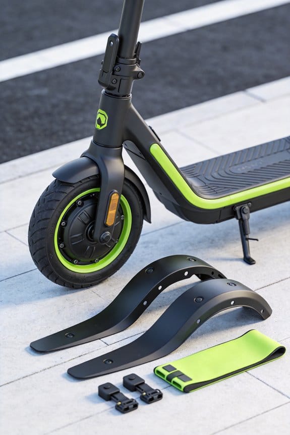 How Extended Mudguards Prevent Splash Damage to the Motor and Rider 2 extended mudguards prevent splash damage