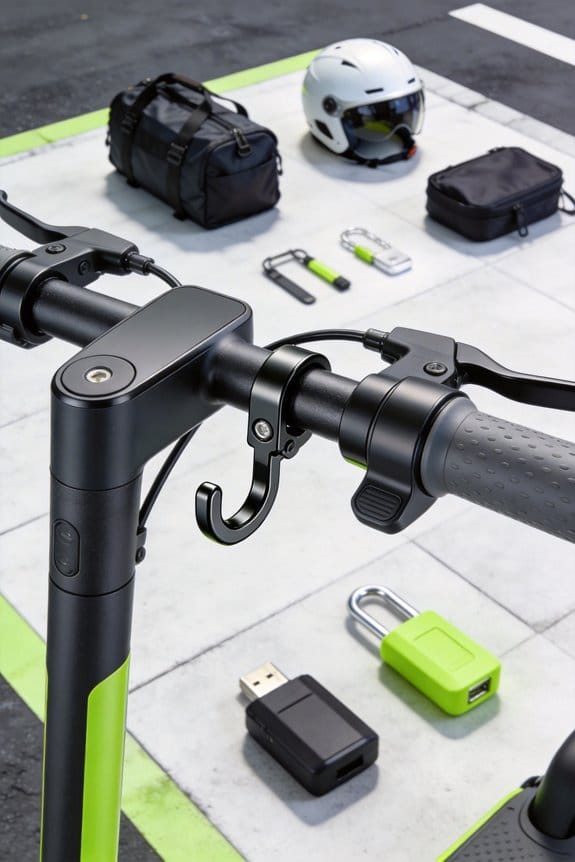 hands free scooter storage hook