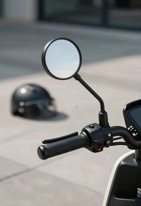 E-Scooter Mirrors: Handlebar Mounts vs. Helmet Mounts Compared 2 helmet mounted mirrors eliminate blindspots