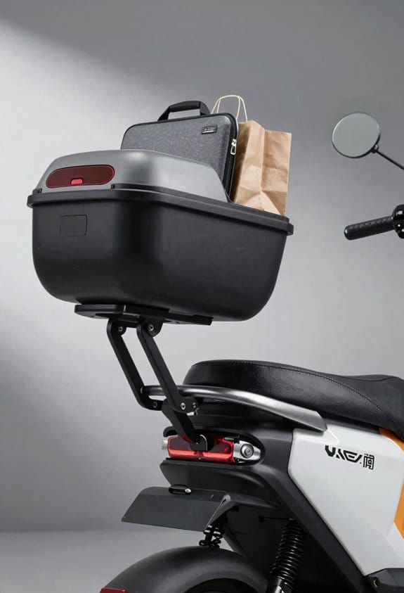 How to Carry Groceries and Laptops Safely on a Standing Scooter 4 install rear rack cases