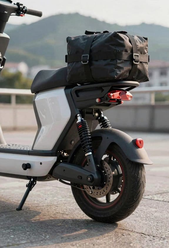 The Impact of Added Luggage Weight on E-Scooter Range and Suspension 3 loaded scooter reduces range
