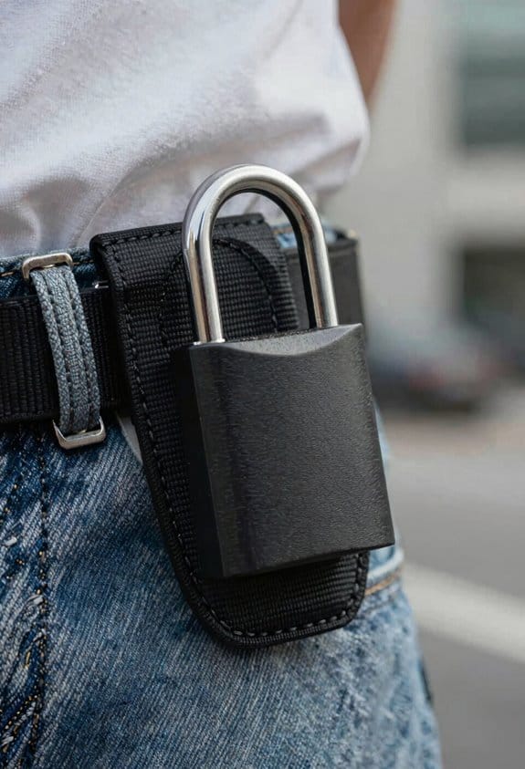 nylon belt loop leather pocket