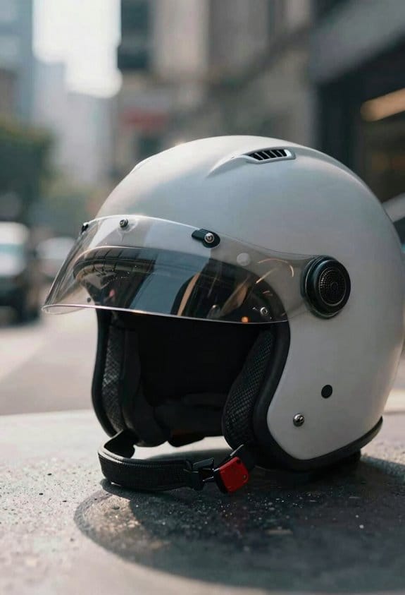 open face helmet with ventilation