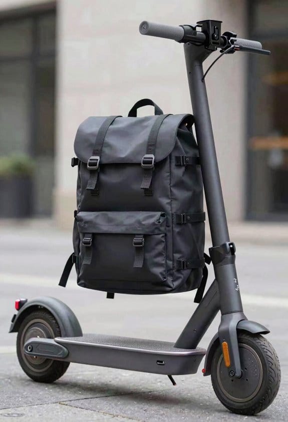 How to Carry Groceries and Laptops Safely on a Standing Scooter 3 place heavy low centered