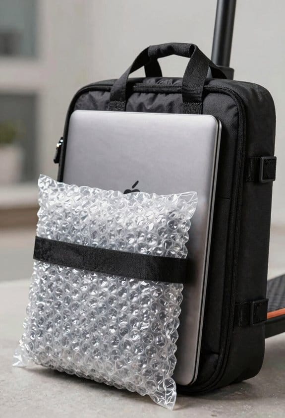 How to Carry Groceries and Laptops Safely on a Standing Scooter 2 protect electronics with foam dividers