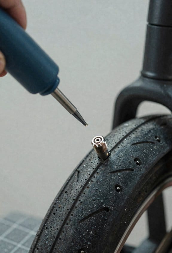 How Tire Slime and Sealants Work to Prevent Flats Mid-Ride 3 pull core pour sealant inflate
