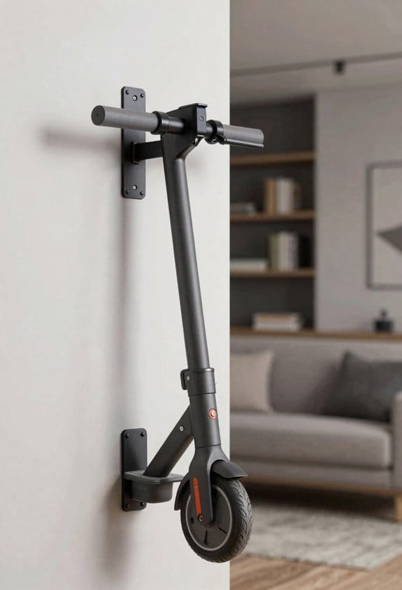 The Rise of Vertical Wall Mounts for Apartment E-Scooter Storage 4 removable drywall anchor scooter rack