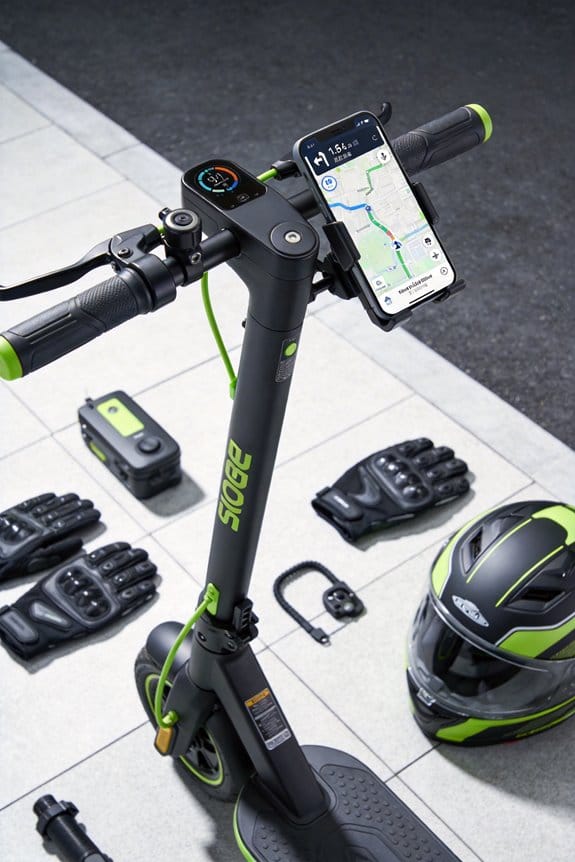 safe gps glance while riding