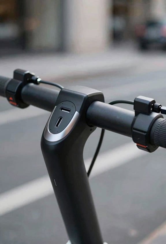 scooter handlebar usb power