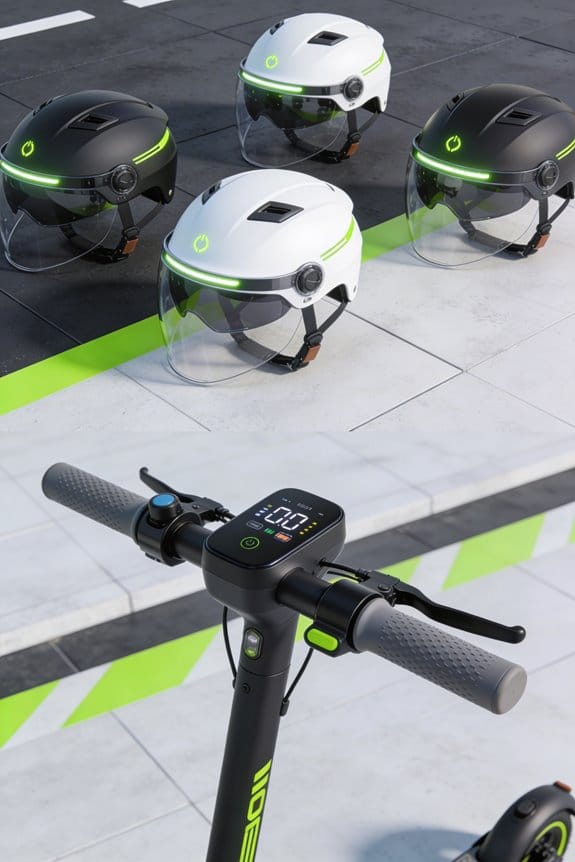 smart helmets driving e scooters