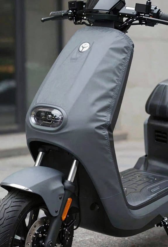 snug aerodynamic scooter legcover