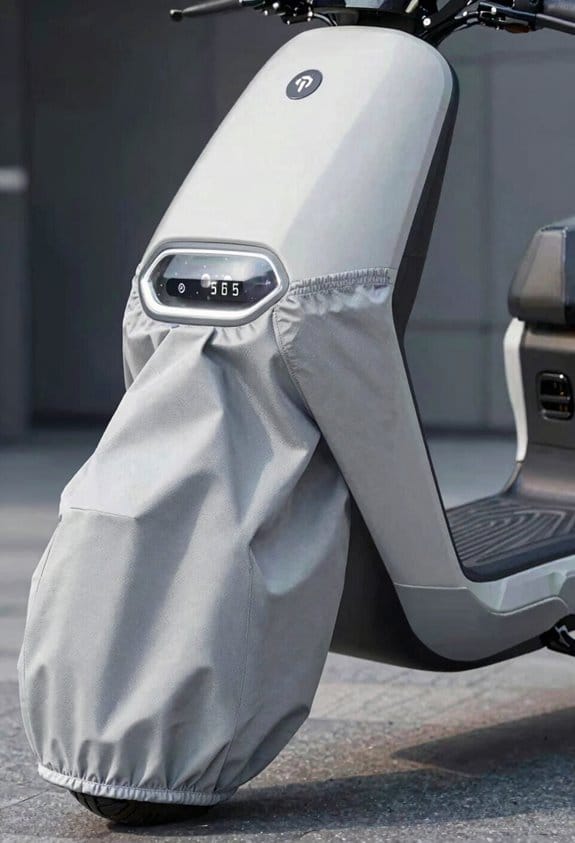 snug scooter cover seals warmth