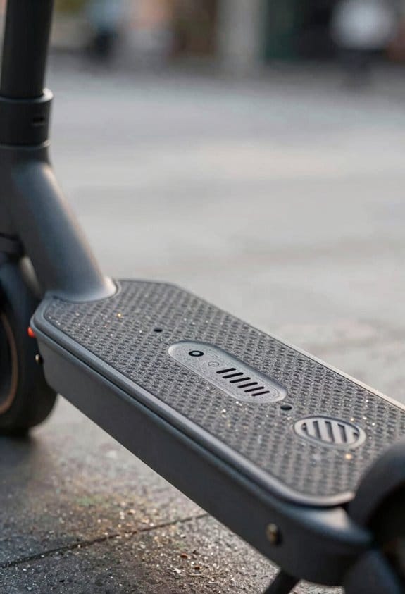 How to Read GPS Safely While Riding a Standing Electric Scooter 4 stable angled foot stance