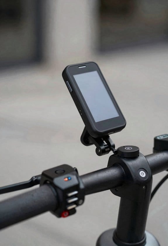 How to Read GPS Safely While Riding a Standing Electric Scooter 3 swiveling handlebar gps mount