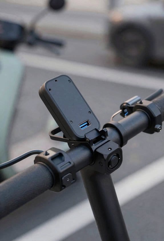 weatherproof quick release usb mount