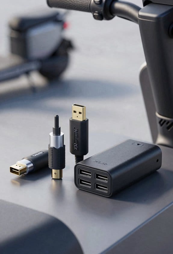 xlr to usb scooter charging